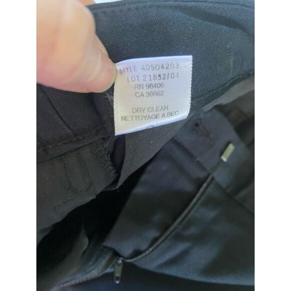 Theory Pants Womens Size 0 Black Low Rise Dressy Career Wear Office Trousers - Picture 9 of 14